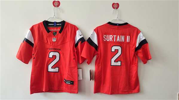 Women's Denver Broncos #2 Pat Surtain II Orange 2024 F.U.S.E. Vapor Stitched Jersey,We sell and wholesale Women's Denver Broncos #2 Pat Surtain II Orange 2024 F.U.S.E. Vapor Stitched Jersey on line form chian!